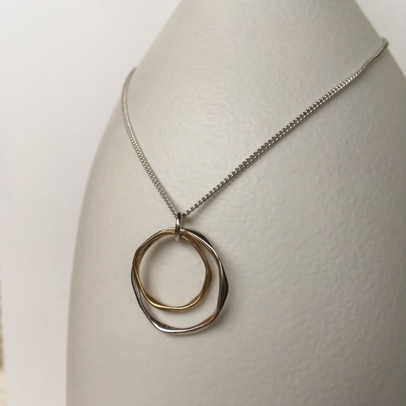 Double Ring Necklace - Picture 2 of 4